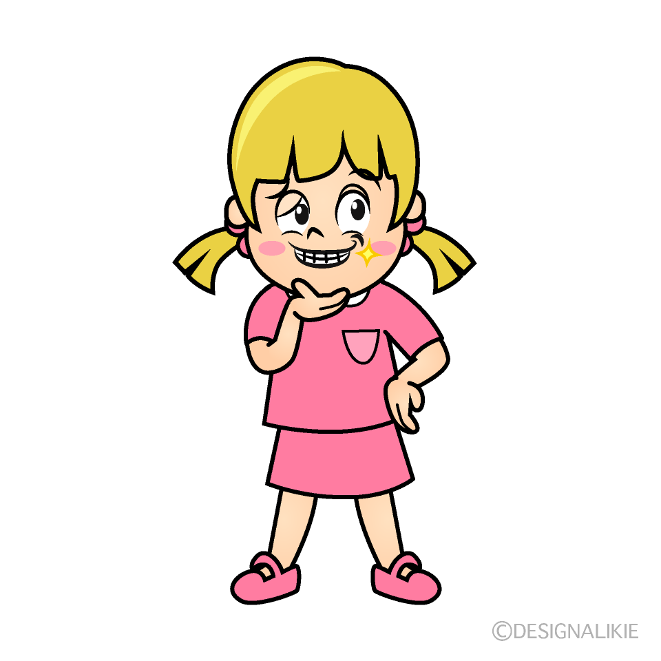 Girl Raised Hand Clip Art