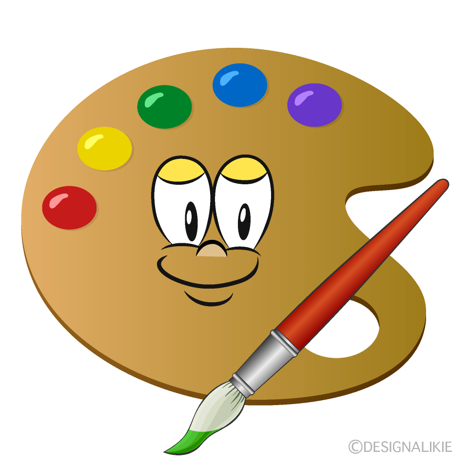 Free Painting Palette Cartoon Clipart Image Charatoon