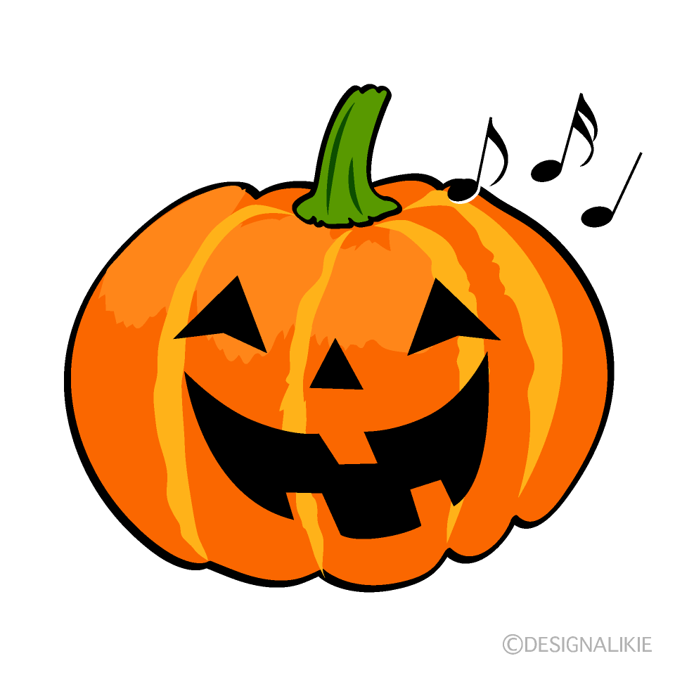 Free Singing Halloween Pumpkin Cartoon Clipart Image Charatoon