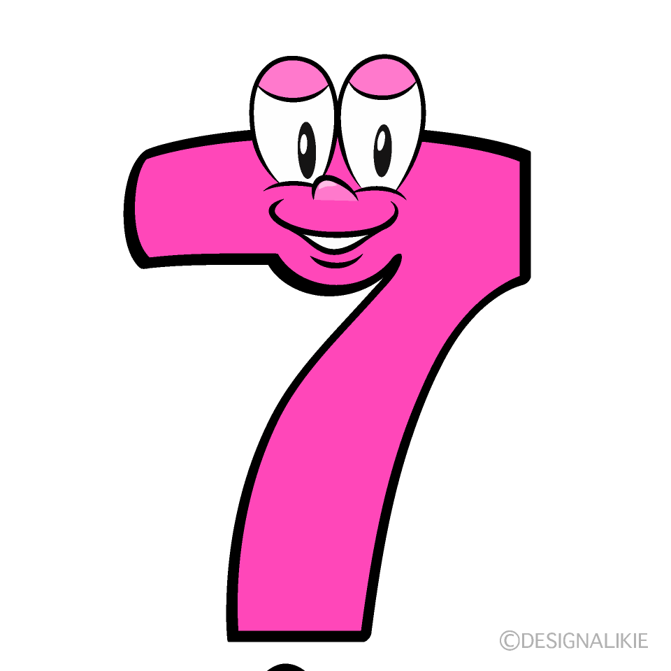Free Number 7 Cartoon Image｜Charatoon