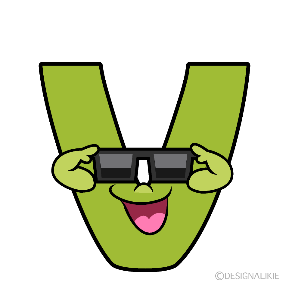 Free Cool V Cartoon Clipart Image Charatoon