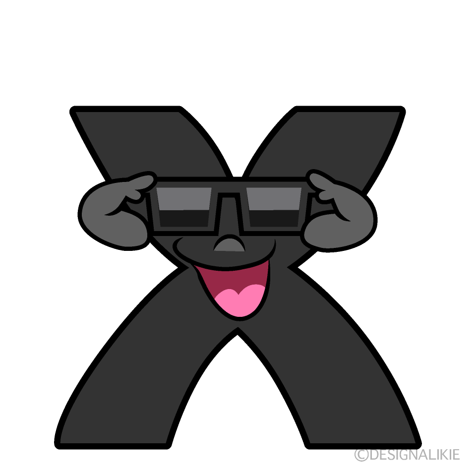 Free Cool X Cartoon Clipart Image Charatoon