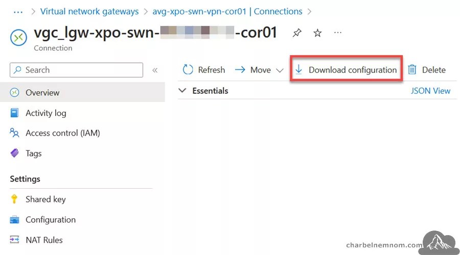 StepbyStep How To Get And Export The Azure VPN Connection PreShared Key? CHARBEL NEMNOM