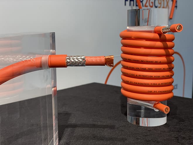 Charged EVs COFICAB develops innovative highvoltage shielded cable