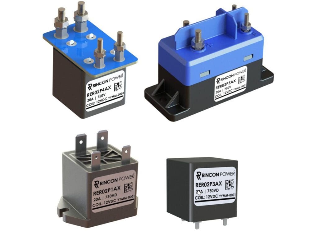 Charged EVs Rincon Power launches new 750volt, 20amp relay series