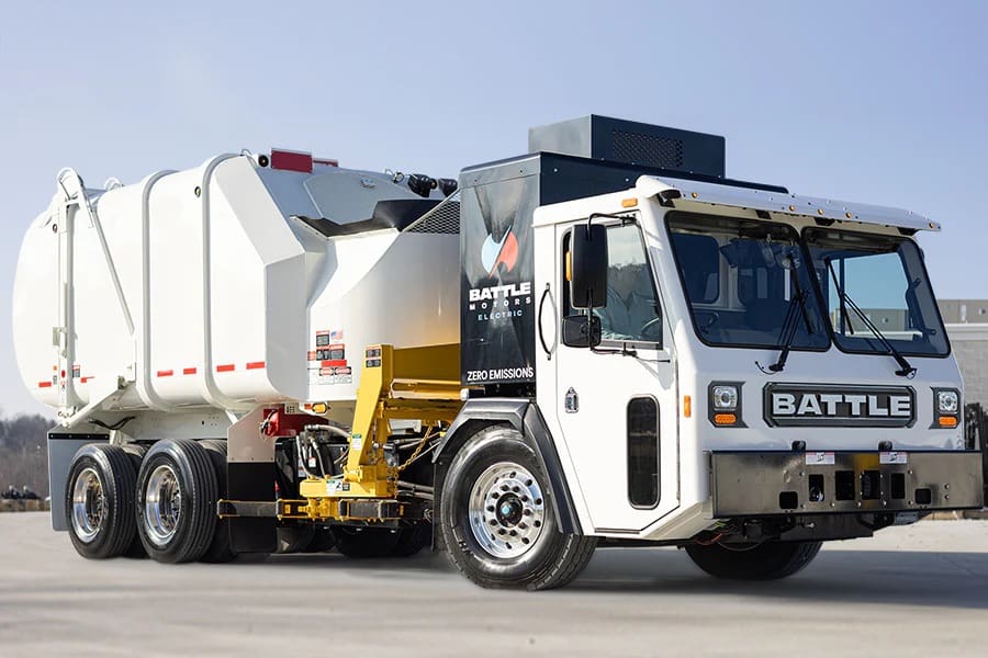 Charged EVs Battle Motors introduces LET2 EV refuse truck in