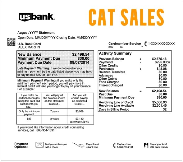 CAT SALES Credit Card Charge Is It Legit?