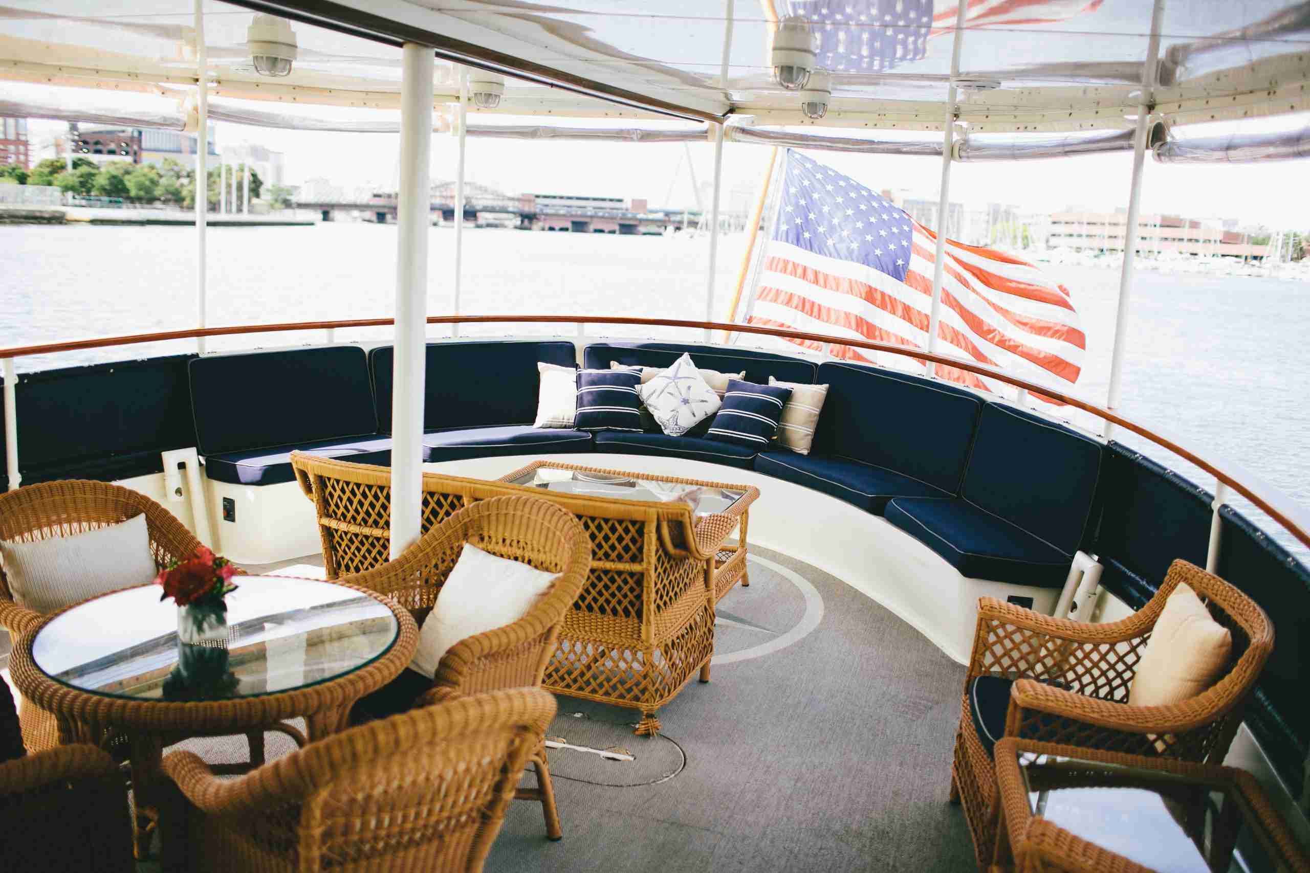 Luxurious Valiant Yacht Vessel in Boston Charles Riverboat