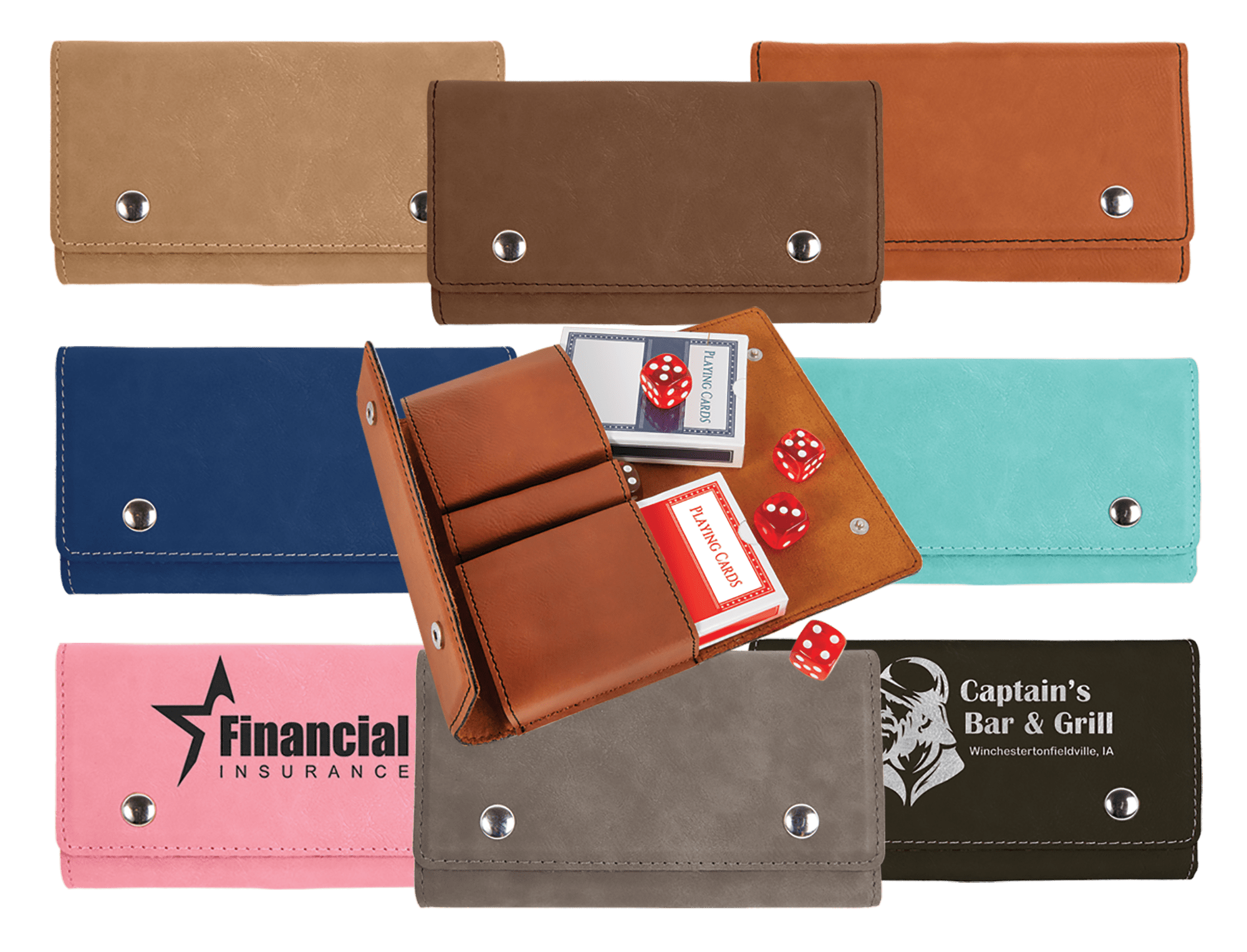 Gifts for Card Players Personalized Playing Card and Dice Set