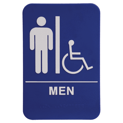 ADA Restroom Signs For Men,Women or Handicap Bathrooms
