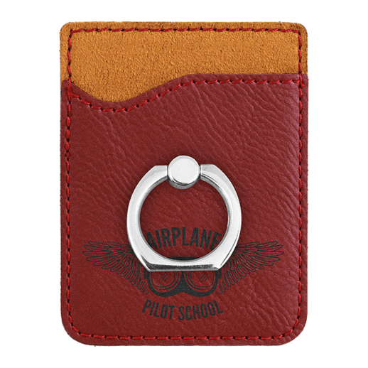 Personalized Cell Phone Wallet Case With Ring