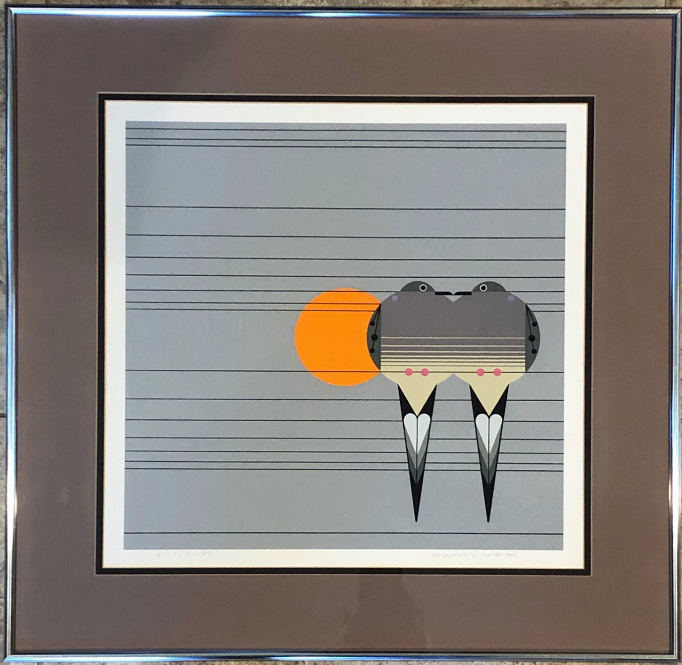 Lovey Dovey signed limited edition 517 The Charley Harper Gallery