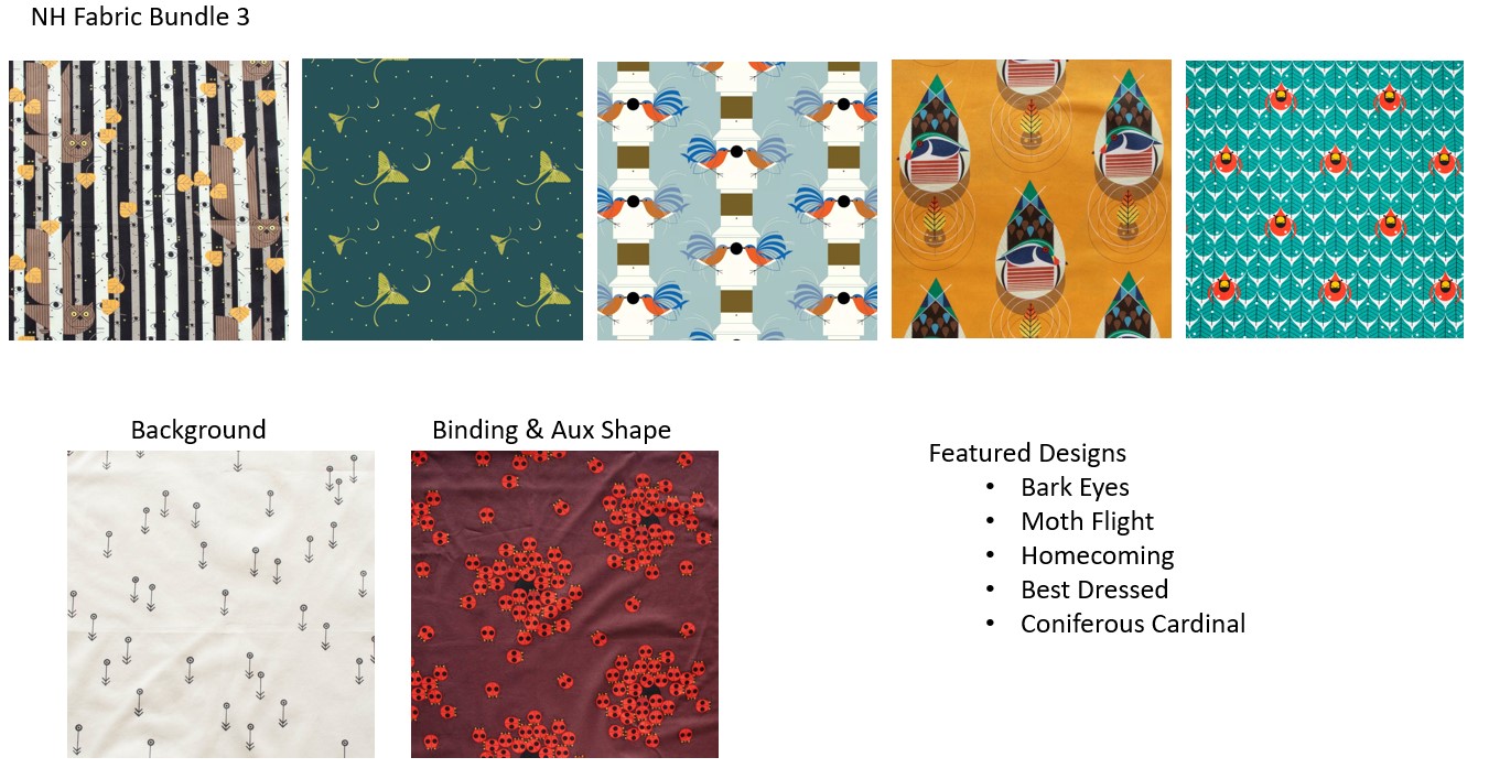 New Hampshire State Quilt Pattern (and optional fabric bundles) The