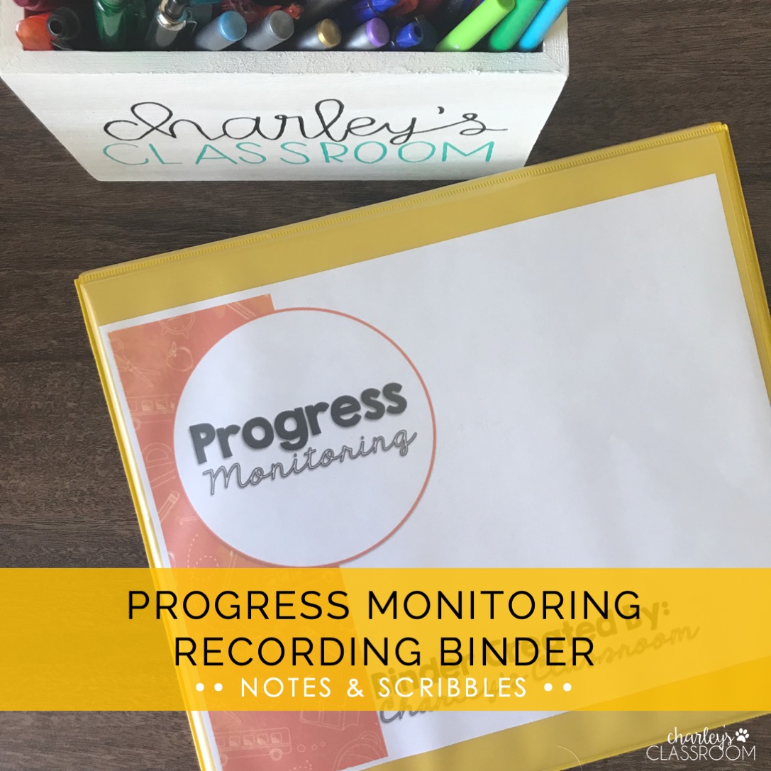 IEP Progress Monitoring Recording Binder (Notes & Scribbles) Special