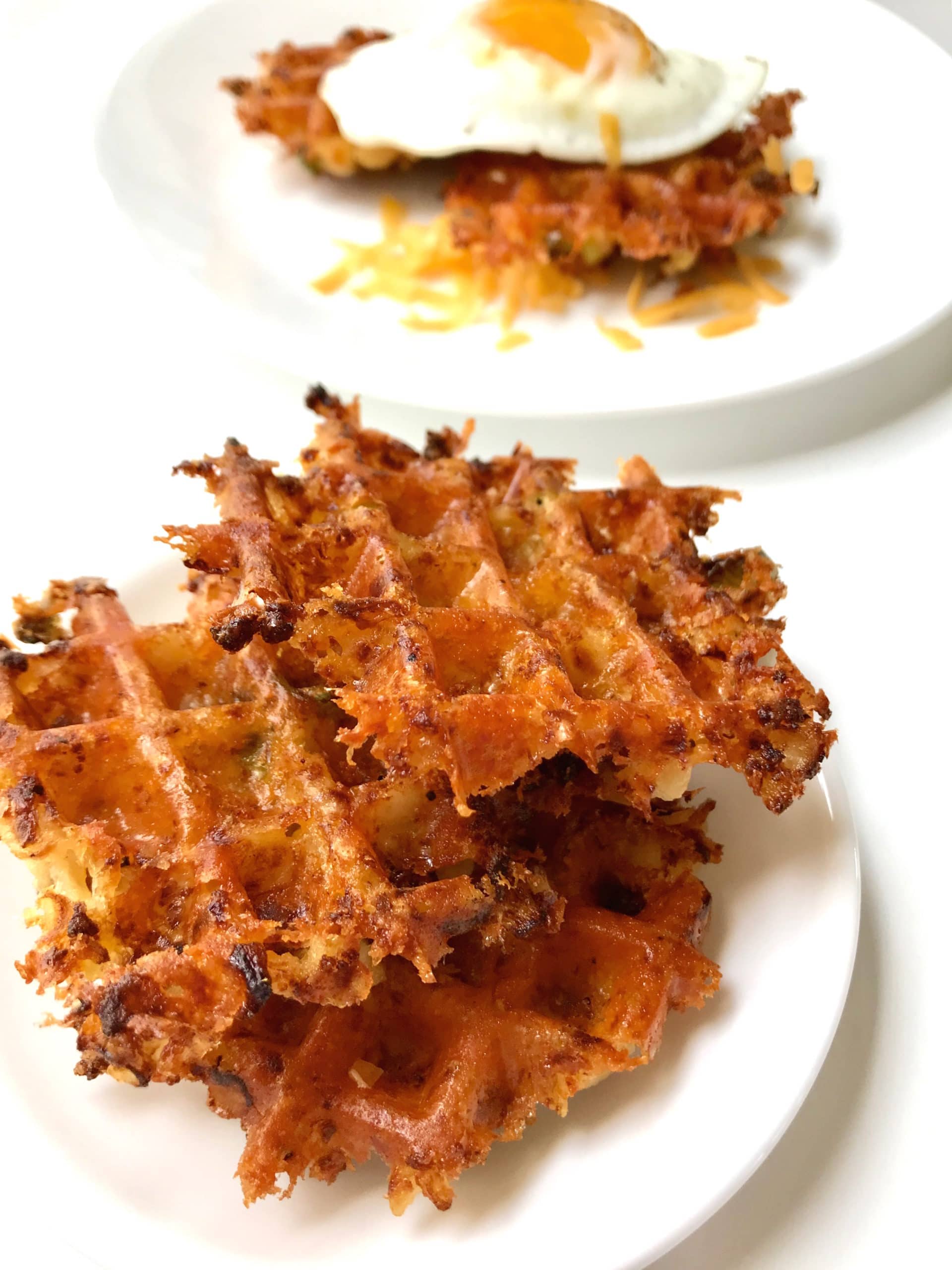 Keto Cauliflower & Cheddar Hash Browns Recipe