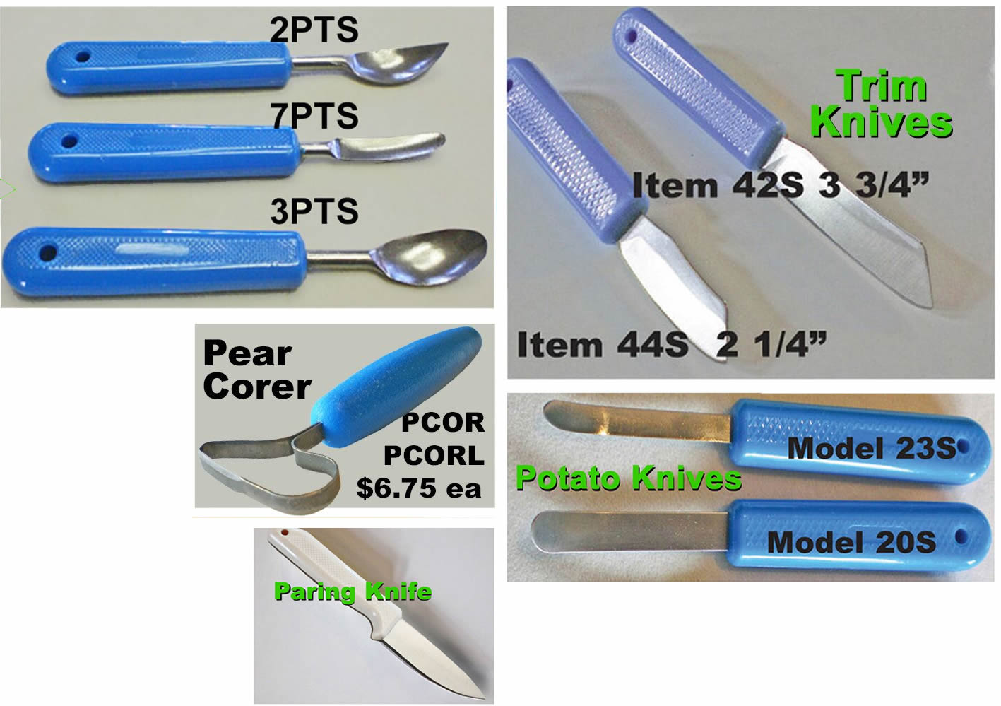 Specialty Knives & Pitting Spoons Charlies Machine. Charlies Machine