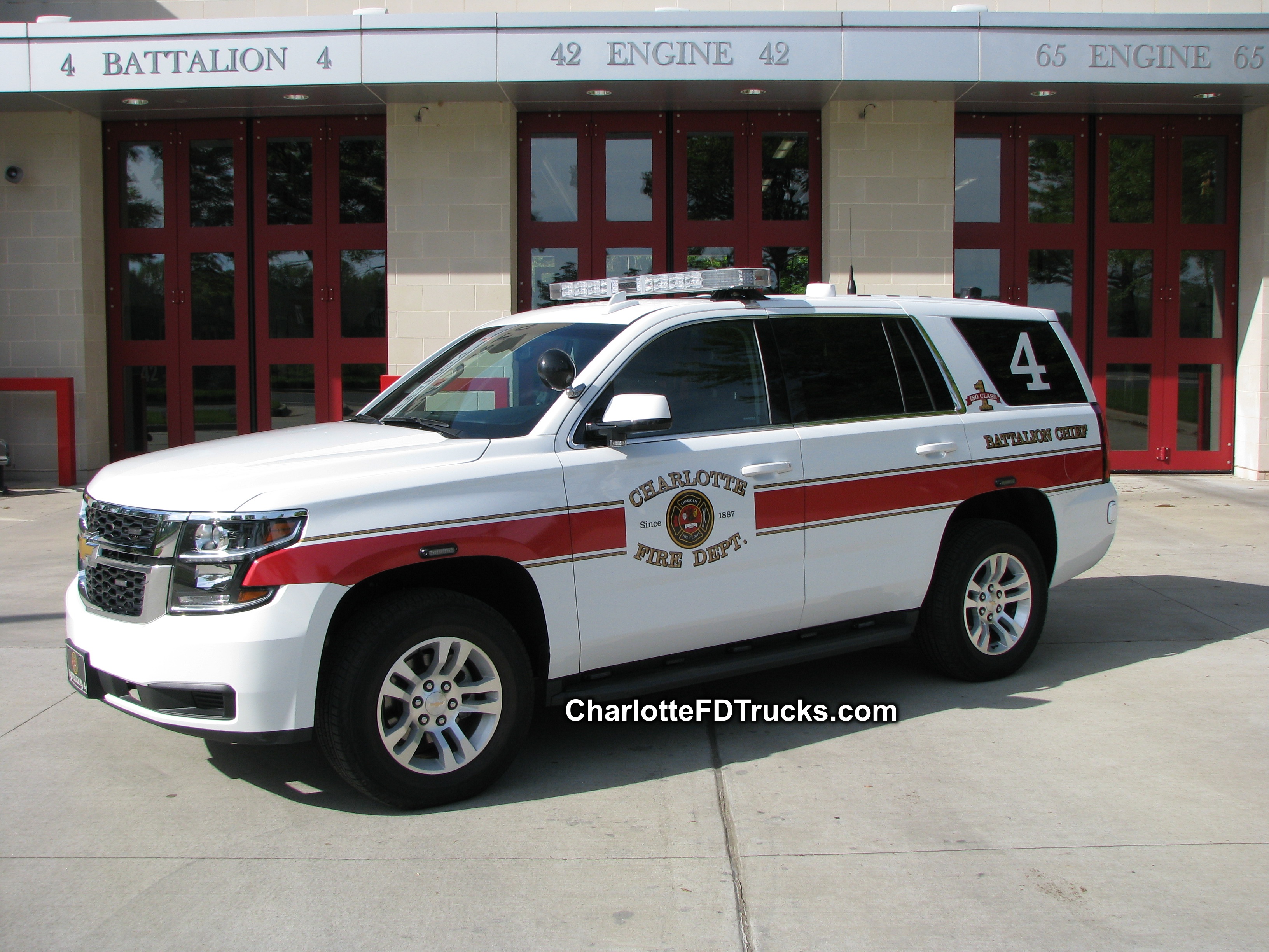 Fire Station 42 Charlotte F.D. Trucks