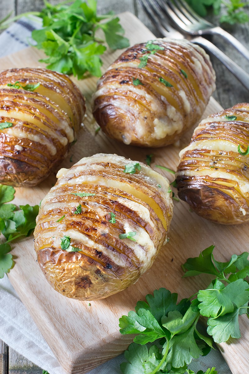 Cheesy Hasselback Potatoes Charlotte's Lively Kitchen
