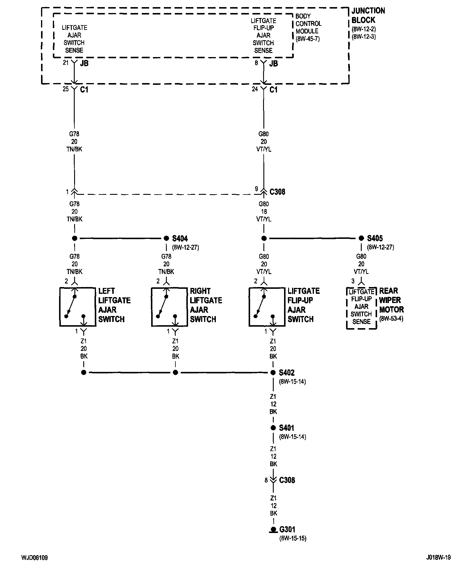 Wiring Diagrams — 2001 Jeep Truck Grand Cherokee 2WD L6-4.0L VIN S