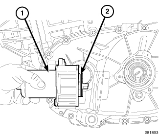Shift Motor - Installation — 2012 Jeep Liberty 4WD V6-3.7L Service