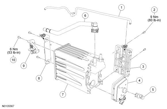 Evaporative Emissions System — 2012 Ford Truck F 150 4WD V6-3.5L Turbo