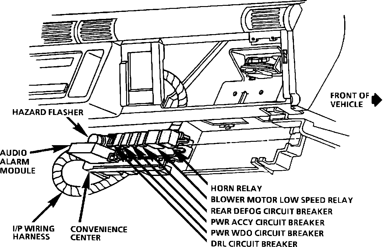 PWR ACCY Circuit Breaker — 1992 Chevy Truck Lumina APV V63800 3.8L Service Manual Operation CHARM