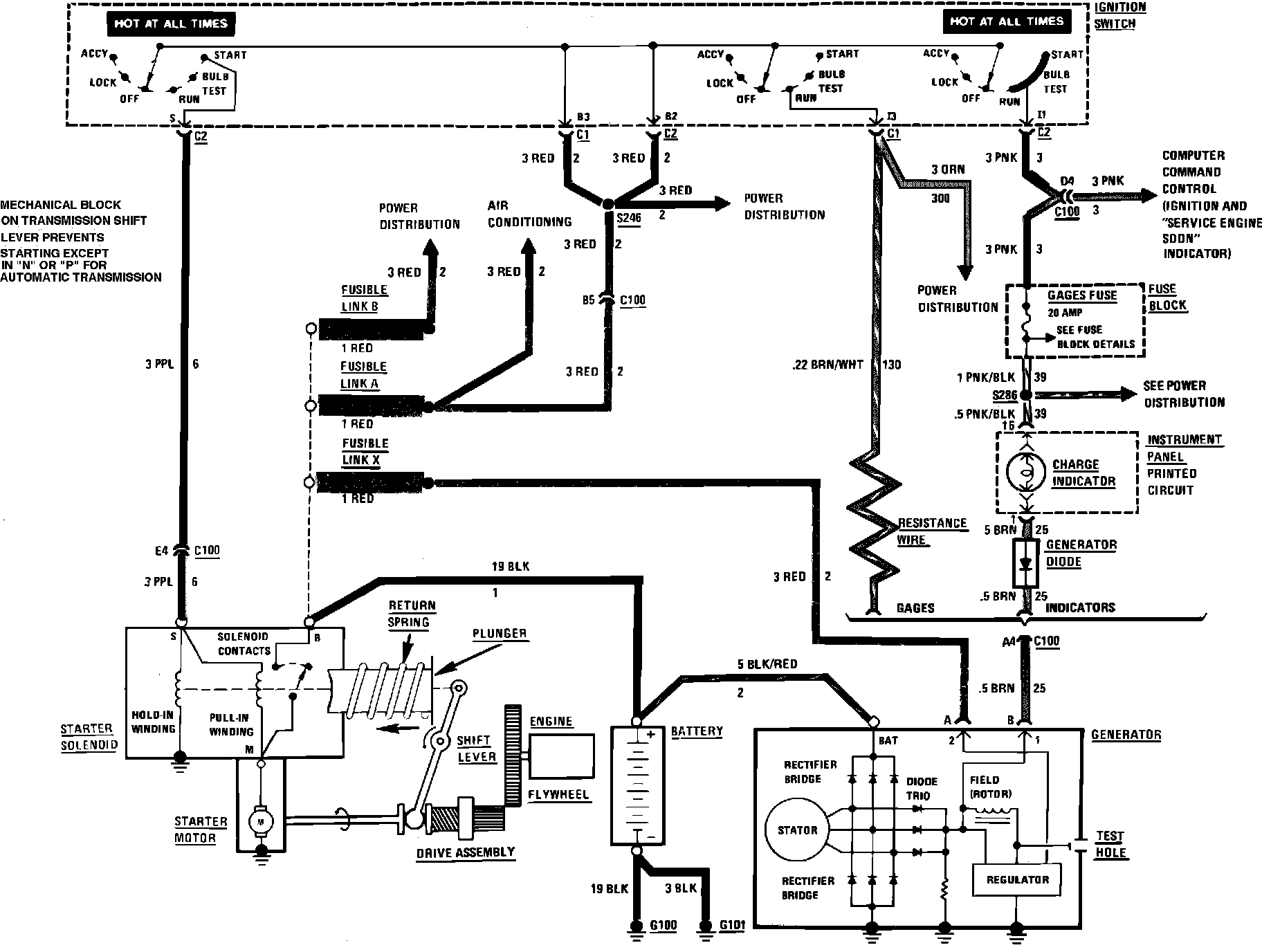 Electrical Diagrams — 1986 Chevy Truck EL Camino V8-305 5.0L Service