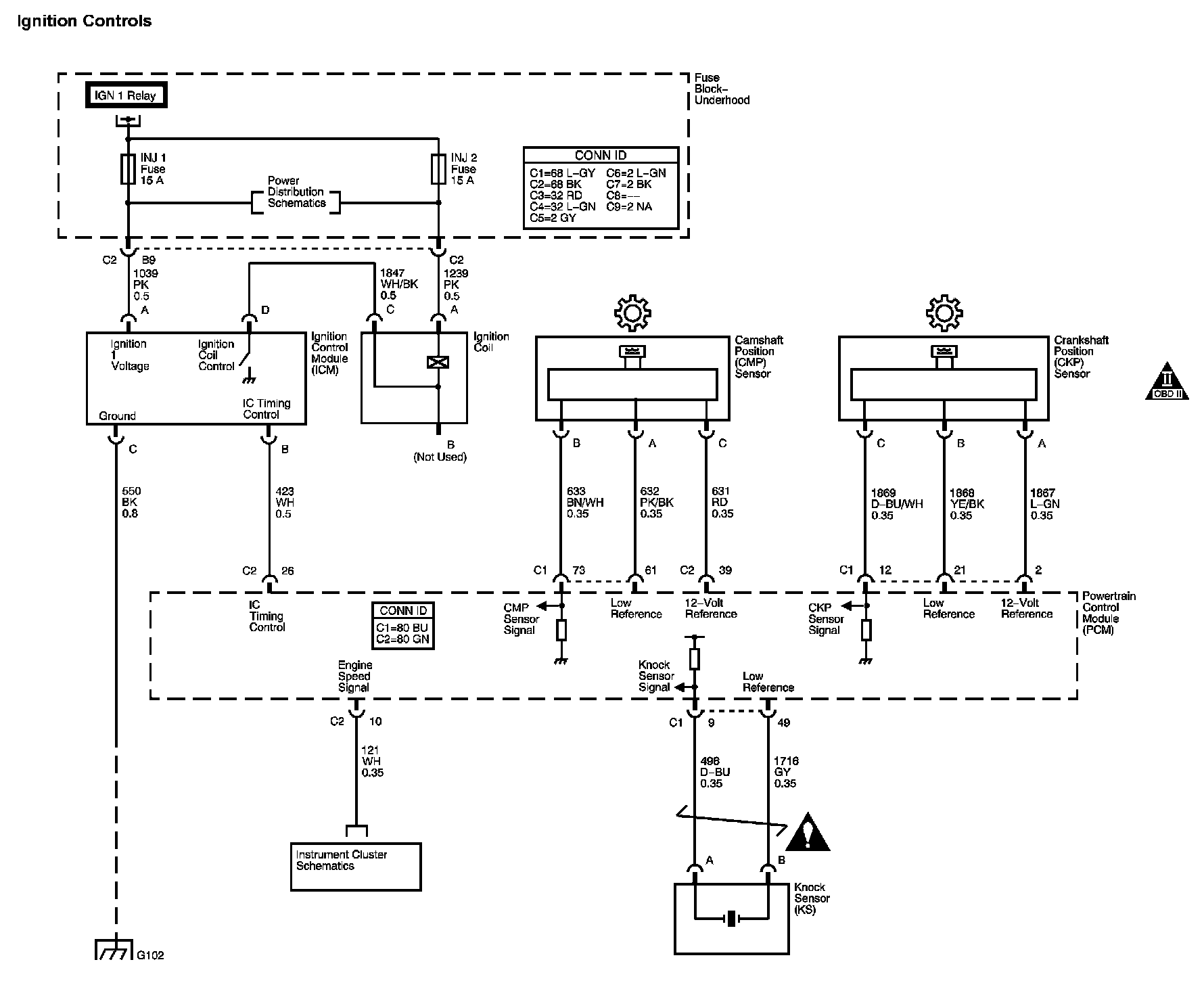 Engine Controls Diagram 5 — 2005 Chevy Truck Silverado 1500 2WD V6-4.3L