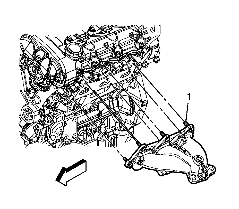 Exhaust Manifold Replacement - Left Side — 2012 Buick Truck Enclave AWD