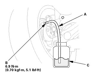 Brake Bleeding: Service and Repair — 2012 Honda Civic L4-1.8L Service