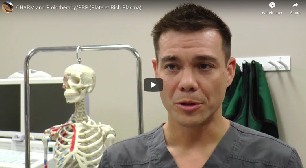 CHARM And Prolotherapy/PRP Platelet Rich Plasma CHARM