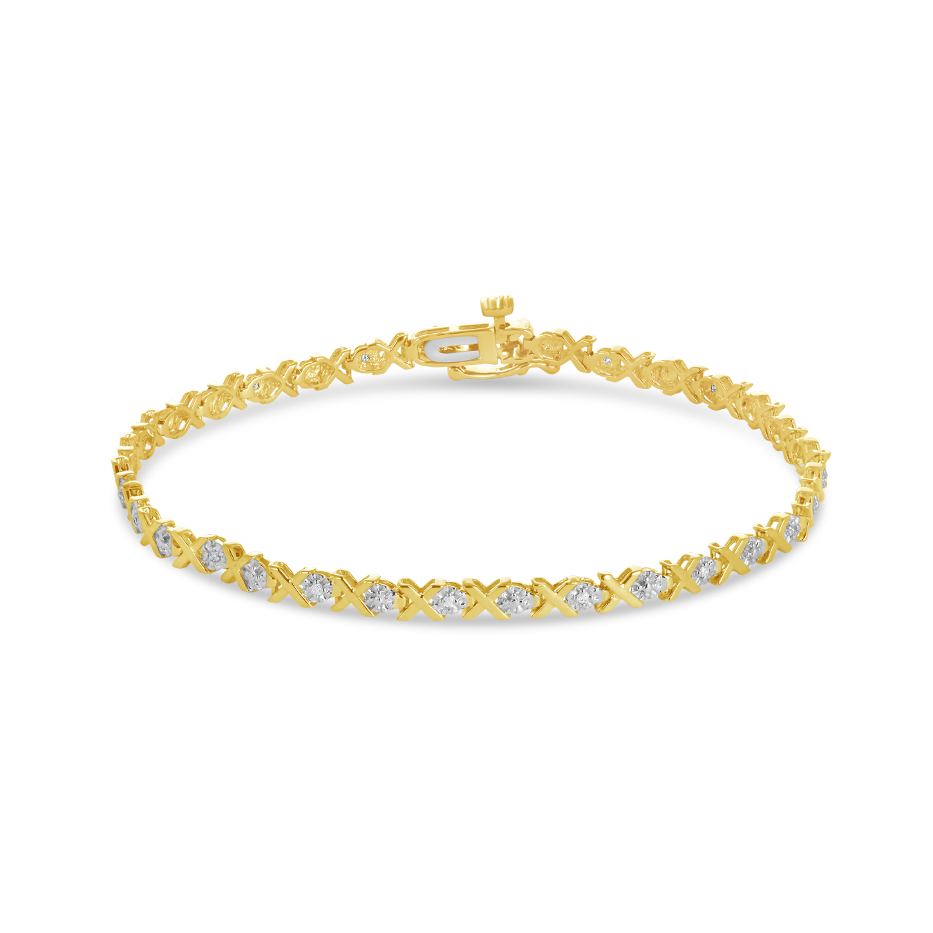 Yellow Gold 0.085CTW Diamond Bracelet Charm Diamond Centres