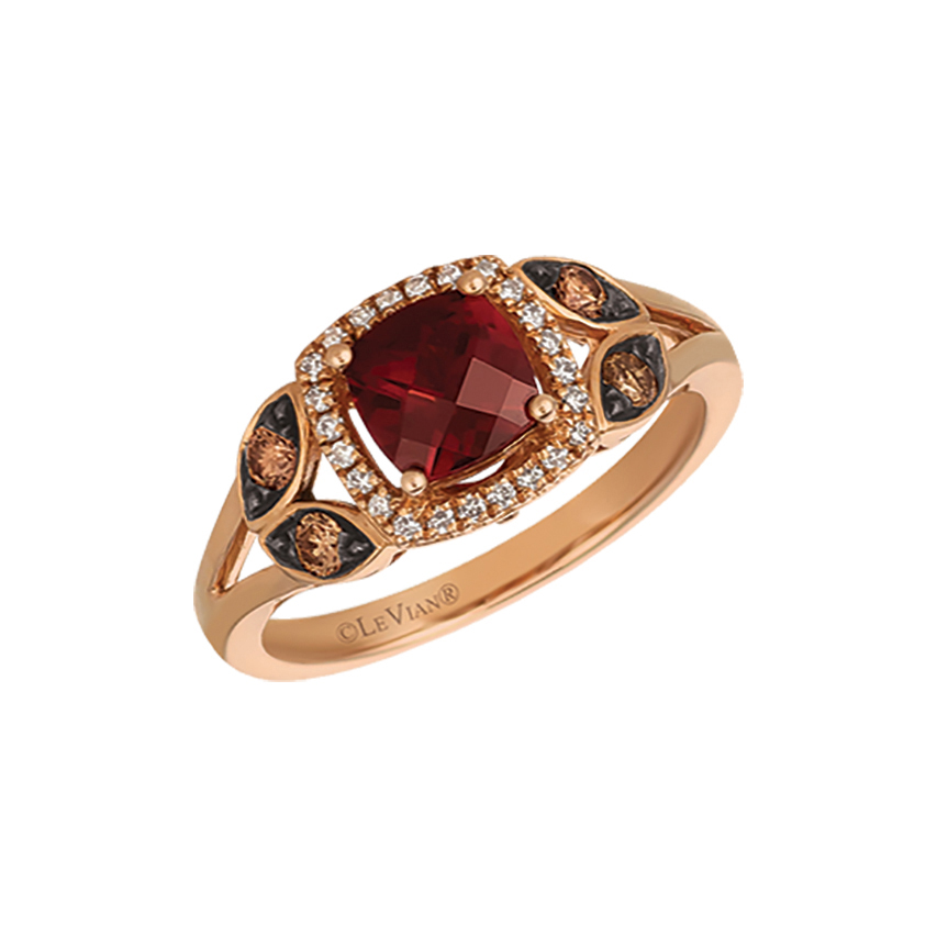 Le Vian 14K Strawberry Gold & 0.28CTW Chocolate & Vanilla