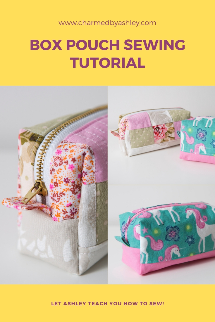 Box Zipper pouch Charmed By Ashley