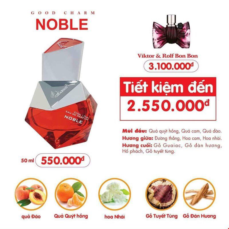 Nước Hoa Charme Noble 50ml 2024 • Nước Hoa Charme Chính Hãng Miễn Phí