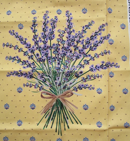 Dish Towel Lavender/Olives Charme Rustique