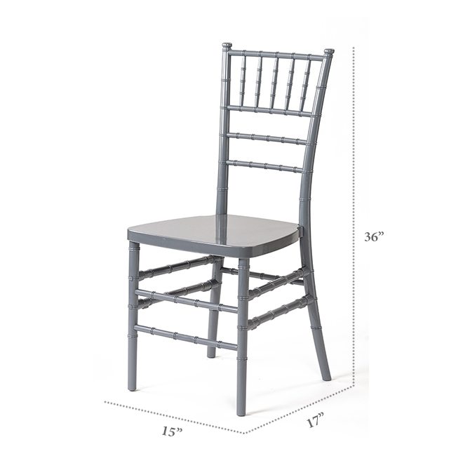 Gray Resin Chiavari Chair Charming Chairs