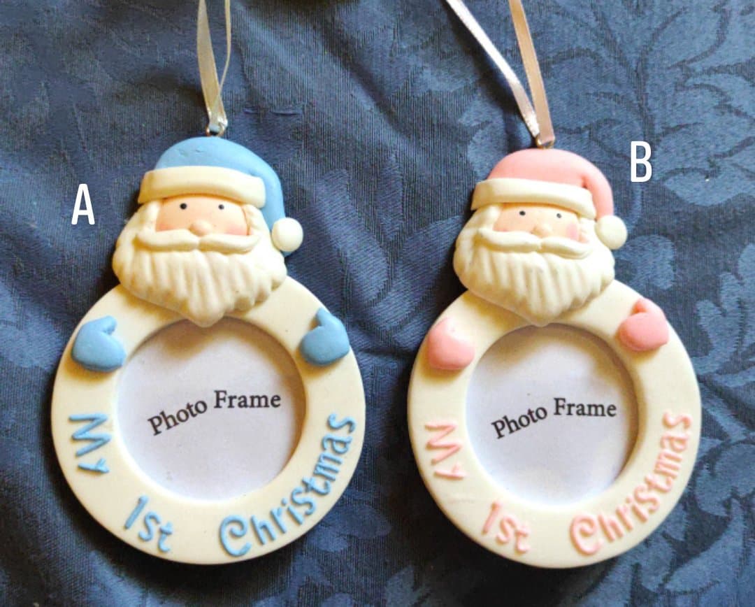 My 1st Christmas Hanging Photo Frame Charming Diva