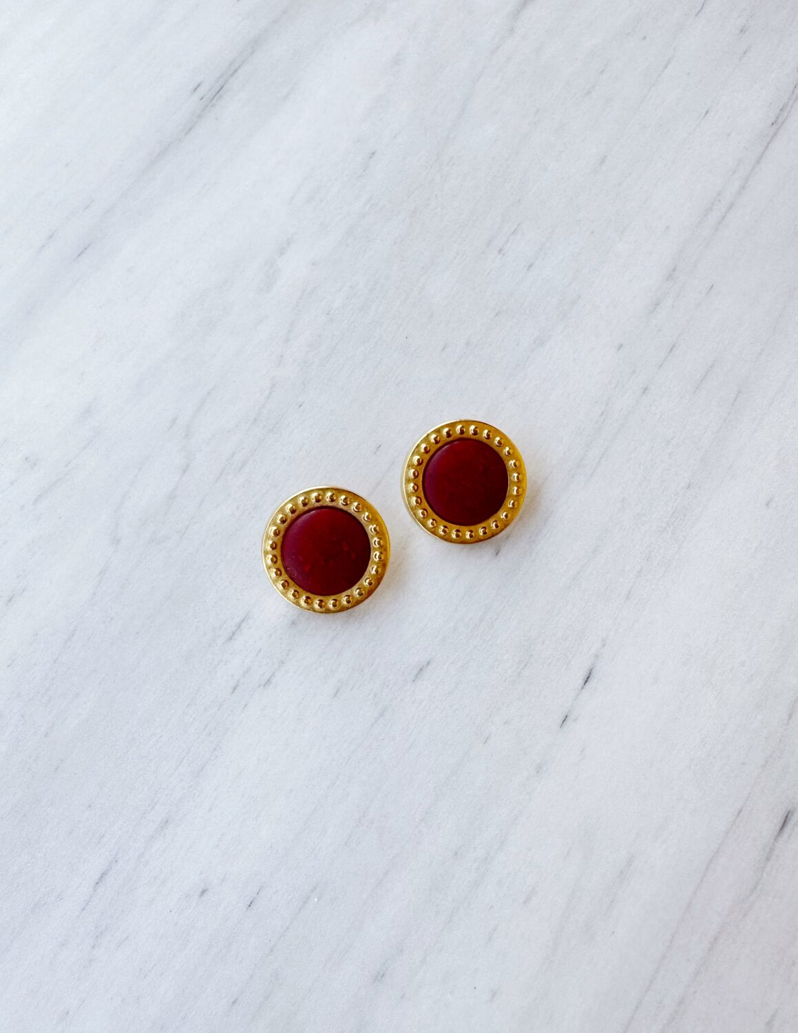 Red Vintage Earrings Charm Me