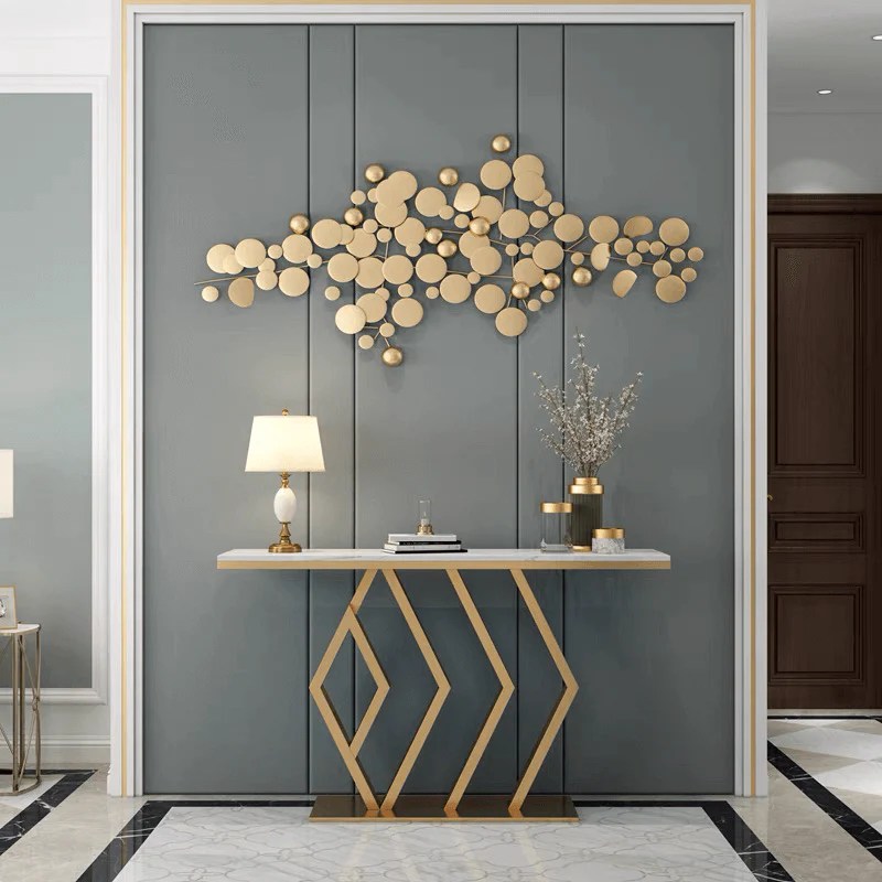 MarbleTop Entryway Console Table CharmyDecor CharmyDecor