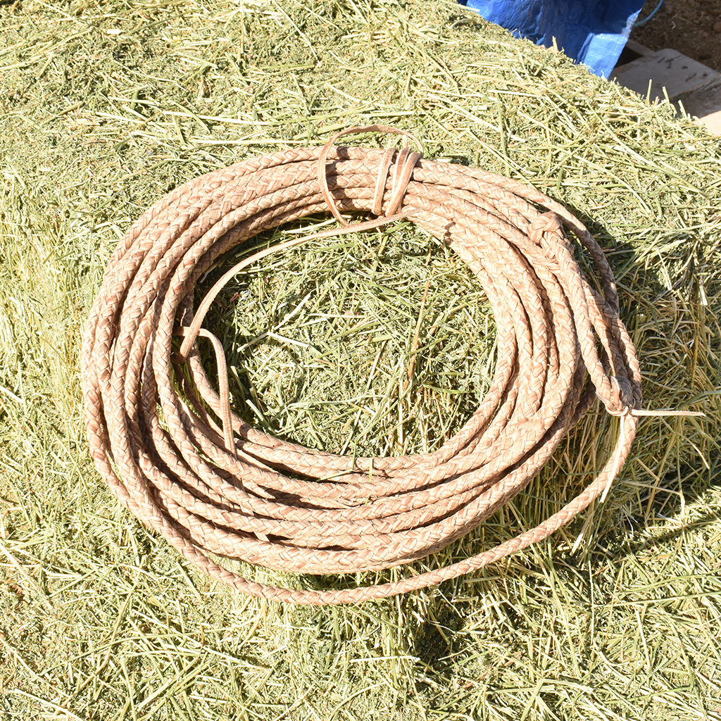 The Corrales Braided Rawhide Ranch Reata Charro Gear