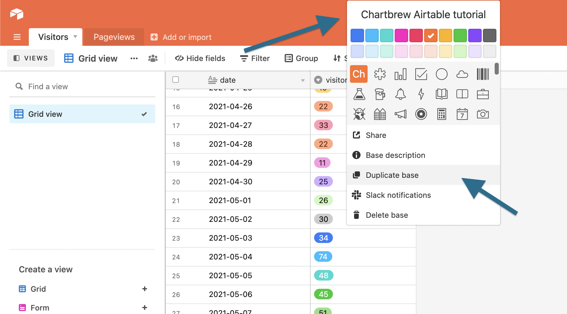 How to visualize Airtable data with Chartbrew