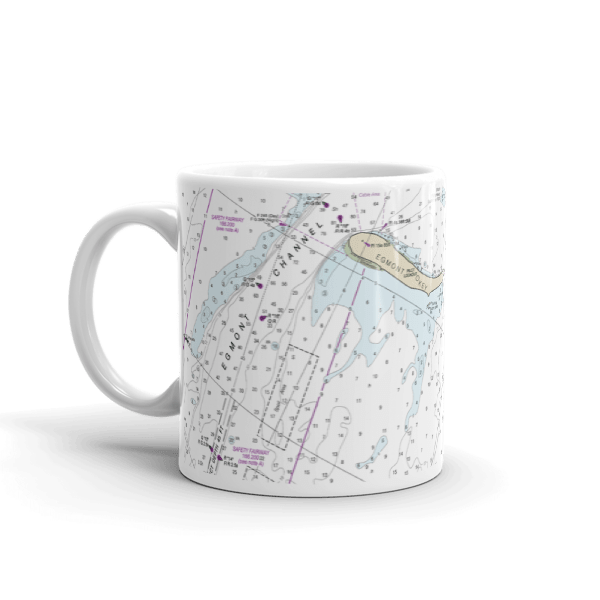 Egmont Channel Southwest Channel Passage Key Inlet Chart Mug · Chart Mugs