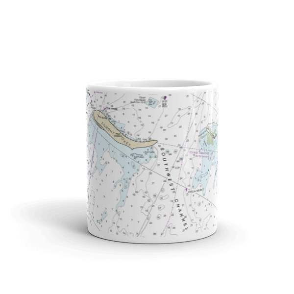 Egmont Channel Southwest Channel Passage Key Inlet Chart Mug · Chart Mugs