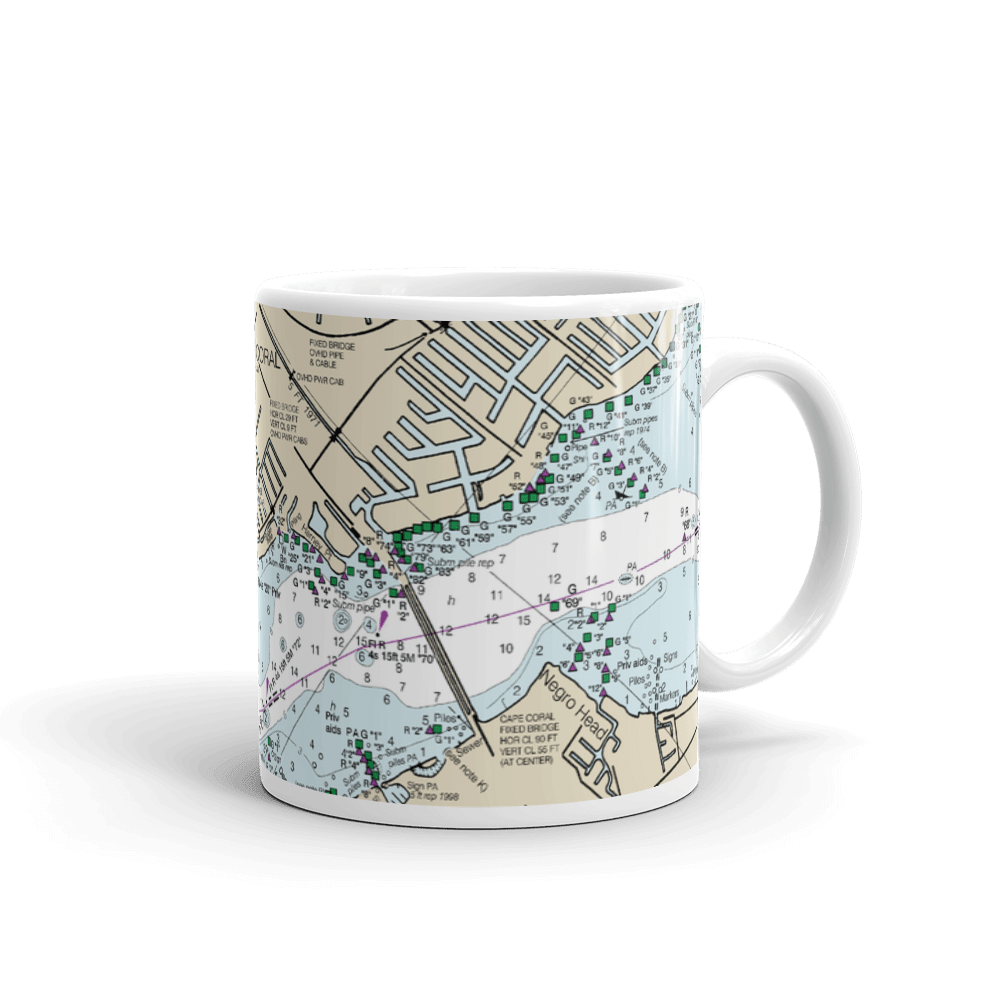 Cape Coral Nautical Chart Mug · Chart Mugs