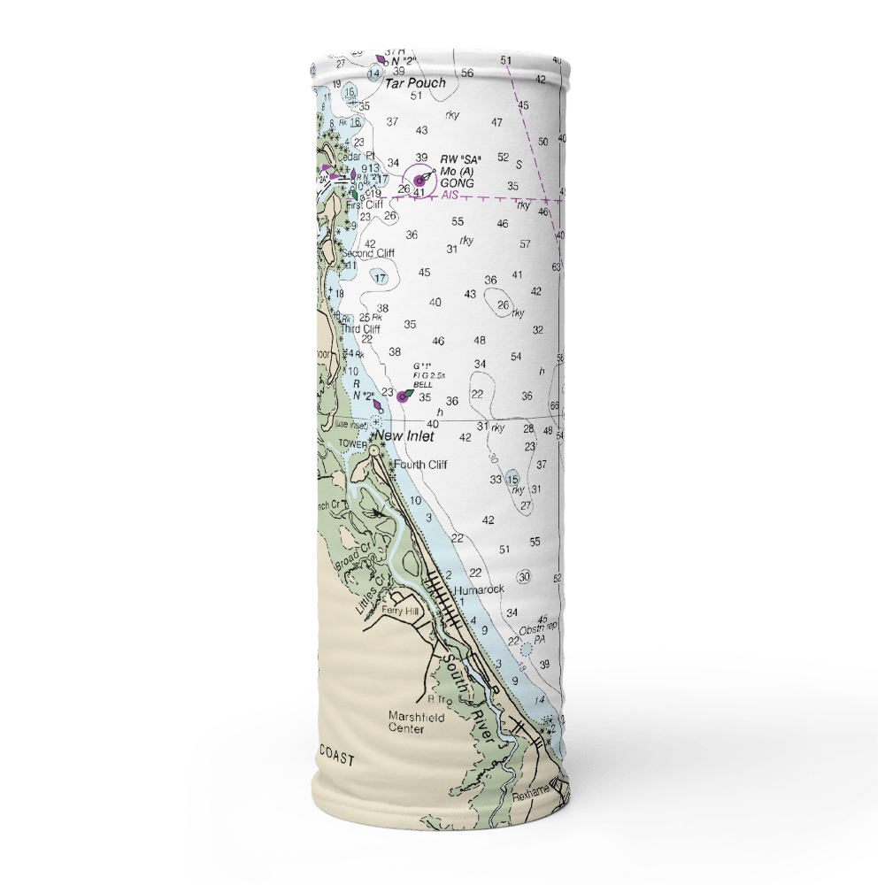 Custom Nautical Chart Neck Gaiter · Chart Mugs