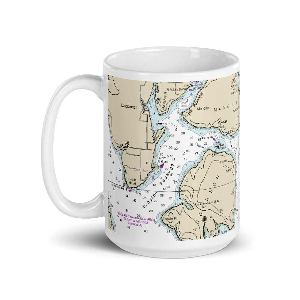Longbranch Nautical Chart Mug · Chart Mugs