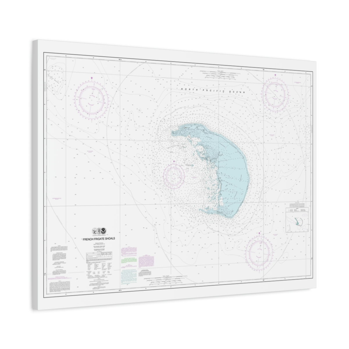 French Frigate Shoals Chart Print