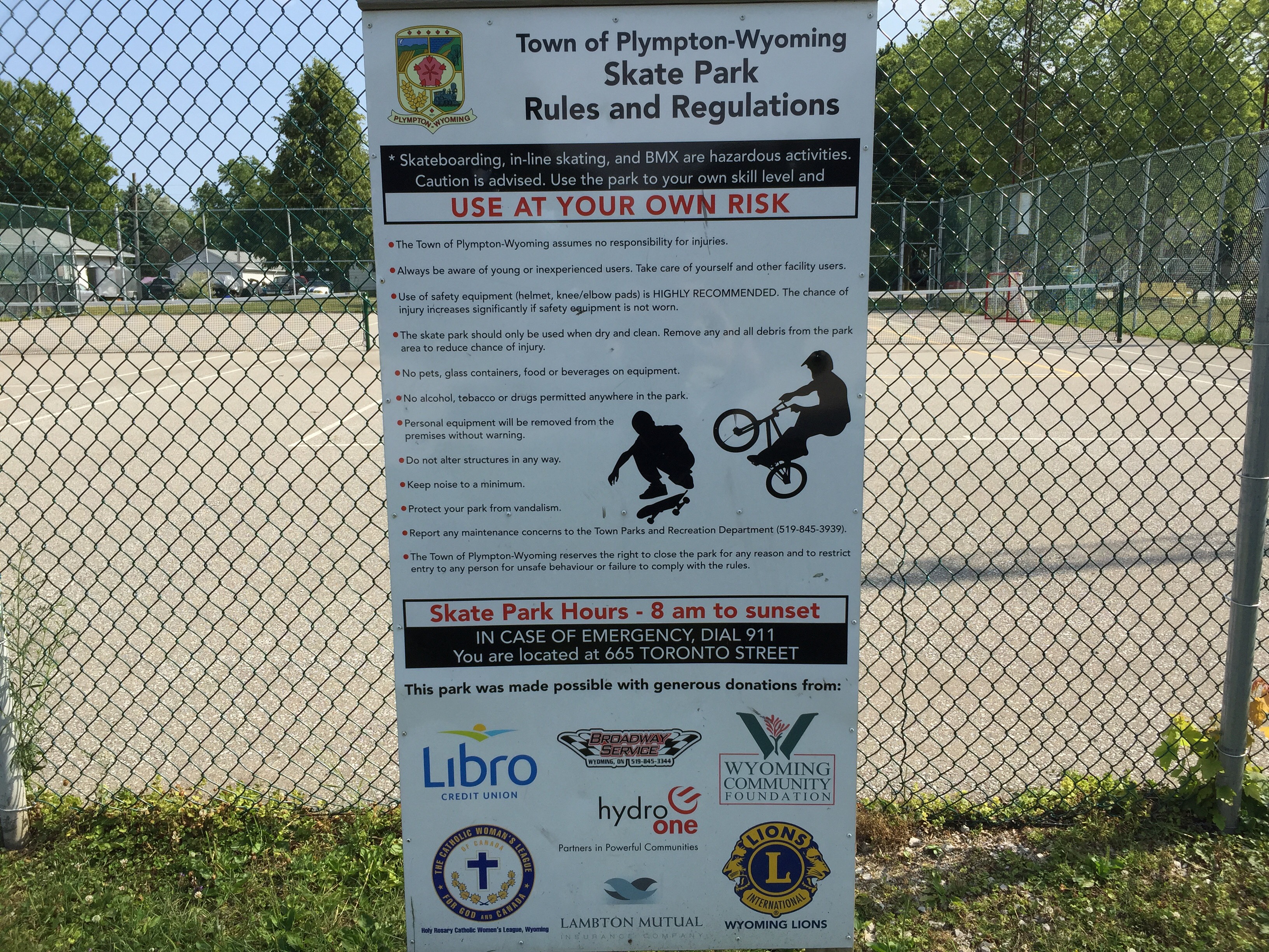 Wyoming Skatepark (ON, Canada) Chase March Official Site