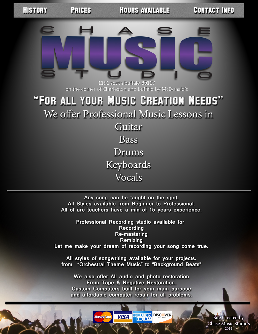Las Vegas Guitar Lessons Hours